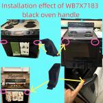 2-Pack Black Oven Handle End Caps for GE