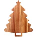 15" Wooden Christmas Tree Charcuterie Board with Handle