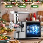 Flyseago 3200W Heavy Duty Electric Meat Grinder