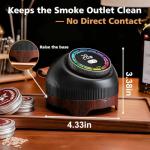 SIZIPAO Electric Whiskey Smoker Kit with Wood Chips