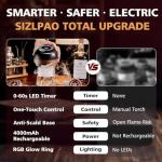 SIZIPAO Electric Whiskey Smoker Kit with Wood Chips