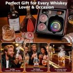 SIZIPAO Electric Whiskey Smoker Kit with Wood Chips
