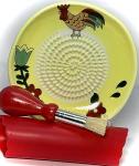 BonCera Ceramic Garlic Grater Set with Accessories