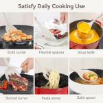 6-Piece Non-Stick Silicone Kitchen Utensils Set