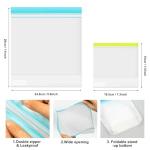 Roonoo 12 Pack Reusable Freezer Ziplock Bags