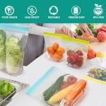 Roonoo 12 Pack Reusable Freezer Ziplock Bags