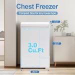 Erivess 3.0 Cu.Ft Compact Chest Freezer