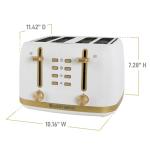 West Bend 4-Slice Toaster with Adjustable Browning