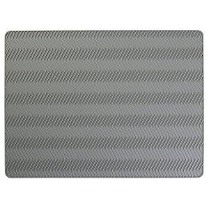 iDesign Non-Slip Silicone Dish Drying Mat, Gray