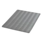 iDesign Non-Slip Silicone Dish Drying Mat, Gray