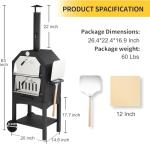 Clickoods Outdoor Wood Fired Pizza Oven Set
