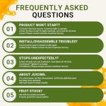 AMZCHEF Cold Press Juicer for Whole Fruits & Veggies