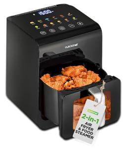 NutriChef 6L Electric Air Fryer & Steamer