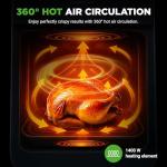 NutriChef 6L Electric Air Fryer & Steamer