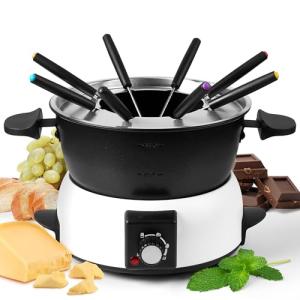 Saenchue 3-Quart Electric Fondue Pot Set