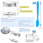 MotBach 35 Pack 20ml Clear Plastic Jars