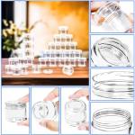MotBach 35 Pack 20ml Clear Plastic Jars