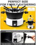 Saenchue 3-Quart Electric Fondue Pot Set