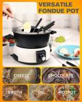 Saenchue 3-Quart Electric Fondue Pot Set