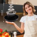 3-Tier Chocolate Fountain with Food Tray and Forks