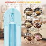 WADODO 7-Speed Hand Mixer for Baking and Dough
