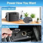 Erivess 12V Portable Refrigerator for Camping & Travel