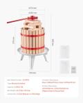 VEVOR Heavy Duty Fruit Wine Press 3.2 Gallon