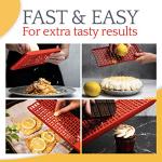 Kids Safe Dual-Sided Kitchen Cheese Grater - Red