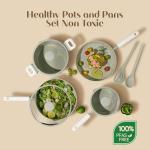 CAROTE 9-Piece Nonstick Ceramic Cookware Set