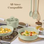 CAROTE 9-Piece Nonstick Ceramic Cookware Set