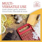 Kids Safe Dual-Sided Kitchen Cheese Grater - Red