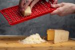 Kids Safe Dual-Sided Kitchen Cheese Grater - Red