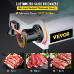 VBENLEM 12-Inch Electric Meat Slicer with Adjustable Thickness