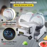 VBENLEM 12-Inch Electric Meat Slicer with Adjustable Thickness