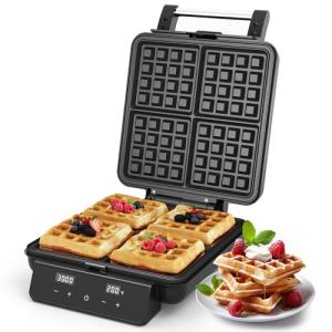 SUNVIVI PRO 1200W Nonstick Belgian Waffle Maker