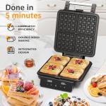 SUNVIVI PRO 1200W Nonstick Belgian Waffle Maker