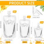 Seeloowy 100-Pack Clear Disposable Drink Pouches