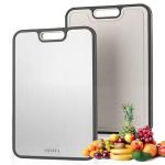 Double-Sided Stainless Steel Cutting Board 16x11 Inch