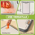 Double-Sided Stainless Steel Cutting Board 16x11 Inch