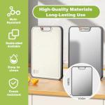 Double-Sided Stainless Steel Cutting Board 16x11 Inch
