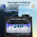 Stainless Steel Commercial Ice Maker with 20 Bin