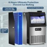 Stainless Steel Commercial Ice Maker with 20 Bin