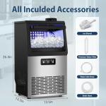 Stainless Steel Commercial Ice Maker with 20 Bin