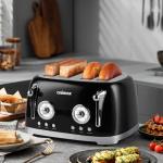 CUSIMAX Retro 4-Slice Toaster with Wide Slots