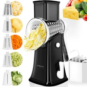 5-in-1 Rotary Cheese Grater with Storage Box