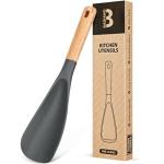 Nonstick Silicone Cooking Spoon with Wood Handle