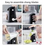 5-in-1 Rotary Cheese Grater with Storage Box