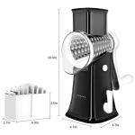 5-in-1 Rotary Cheese Grater with Storage Box