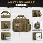Insulated Lunch Bag with Detachable MOLLE Pockets