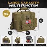 Insulated Lunch Bag with Detachable MOLLE Pockets